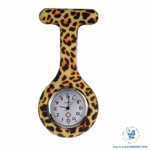 Image of Pocket Watch Nurse Watch Fob Hanging Medical style, Silicone Stainless Round Dial Quartz Fob watch - I'LL TAKE THIS