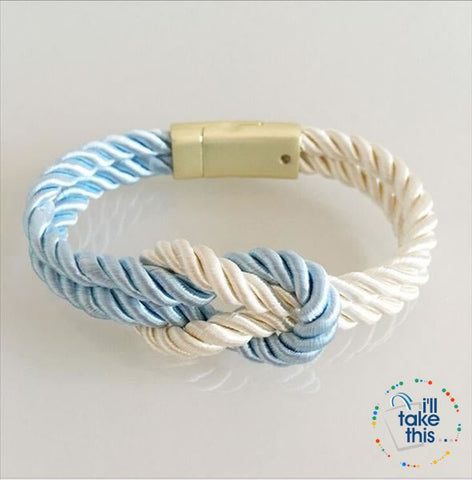 Image of Nautical Braided Nylon Rope Bracelet with Magnet Clasp - Uni-Sex - I'LL TAKE THIS