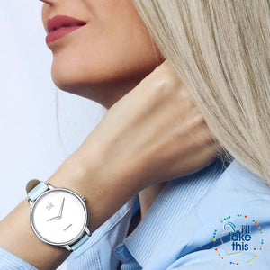 Minimalist Women's Round Wrist Watch in Gold or Silver - I'LL TAKE THIS