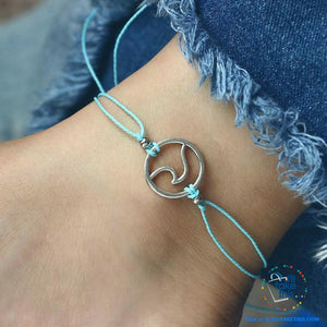 Shabby Chic Wave Bracelet/Anklets for Women Girl - 4 Color Rope options