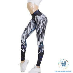 Sheer Angel Wing 3D Printed Women's Leggings/Work Out Pants - 4 Colored Options - I'LL TAKE THIS