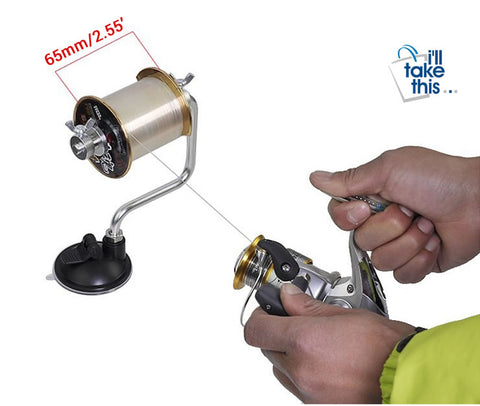 Image of Portable Aluminum Fishing Line Winder Reel line Spooling System - I'LL TAKE THIS