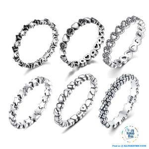 Sterling silver rings - 9 Individual Styled Stackable Rings to choose from - I'LL TAKE THIS