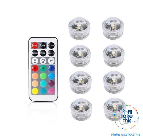 Image of Built-in Super bright LED Tea Lights - Waterproof RGB Submersible LED Light - I'LL TAKE THIS