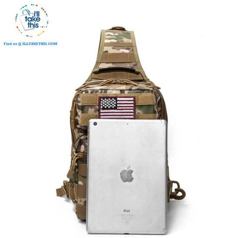 Image of Tactical Crossbody/Shoulder Backpack Ideal for Camping, Hiking, Fishing or School - I'LL TAKE THIS