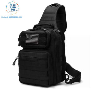 Tactical Crossbody/Shoulder Backpack Ideal for Camping, Hiking, Fishing or School - I'LL TAKE THIS
