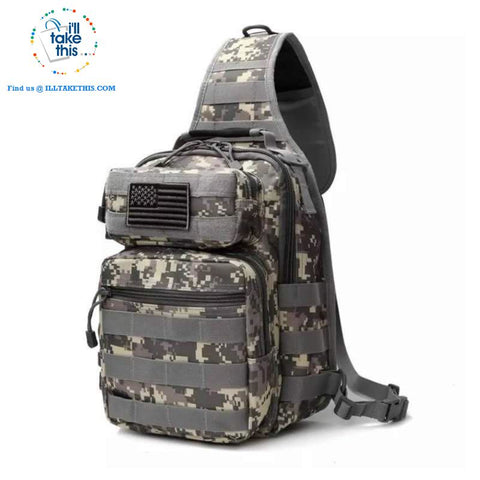 Image of Tactical Crossbody/Shoulder Backpack Ideal for Camping, Hiking, Fishing or School - I'LL TAKE THIS