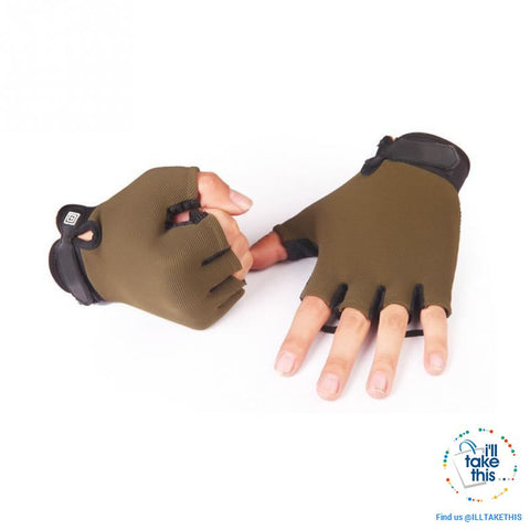Image of Finger-less Microfiber - Multi use Gloves for Driving, Tactical, Exercise, Fitness Sports Training - I'LL TAKE THIS