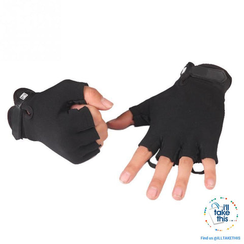 Image of Finger-less Microfiber - Multi use Gloves for Driving, Tactical, Exercise, Fitness Sports Training - I'LL TAKE THIS