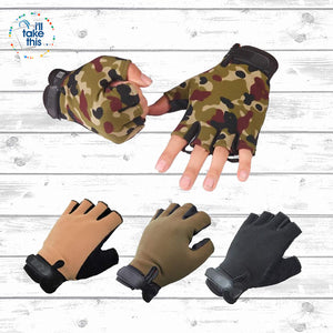 Finger-less Microfiber - Multi use Gloves for Driving, Tactical, Exercise, Fitness Sports Training - I'LL TAKE THIS