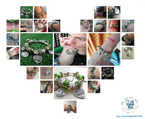Image of Tibetan Silver-plated Green tree of life Charm Bracelets - 3 Design choices - I'LL TAKE THIS