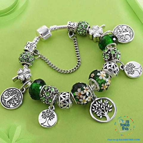 Image of Tibetan Silver-plated Green tree of life Charm Bracelets - 3 Design choices - I'LL TAKE THIS