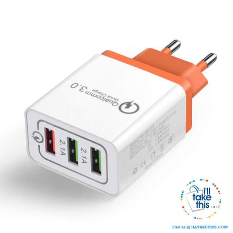 Image of Universal 18W USB Quick charge 3.0 5V 3A for iPhone X, Xs, Xr, 8, 7, Samsung Note 9,9+, Note8,8+ - I'LL TAKE THIS