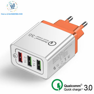 Universal 18W USB Quick charge 3.0 5V 3A for iPhone X, Xs, Xr, 8, 7, Samsung Note 9,9+, Note8,8+ - I'LL TAKE THIS