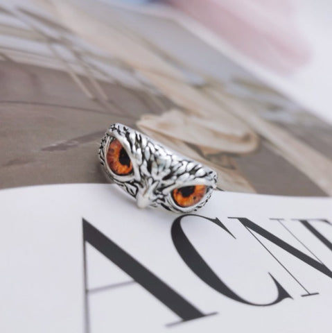 Image of Vintage style Animal Rings, Men and Women's ring Gothic Animals Owls, Frogs, Dragon and Cats - One Size fits all