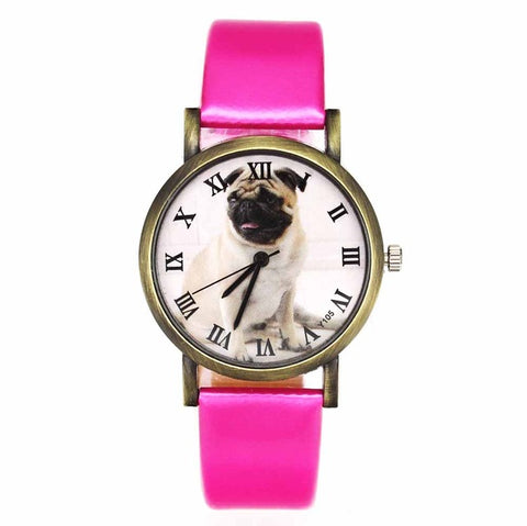 Image of Pug Pet Dog Women's Casual Fashion Silicone Band Watchband Wrist Watch - I'LL TAKE THIS
