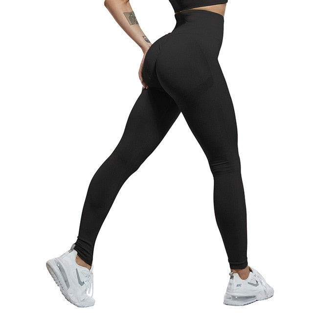 Bubble Butt Push Up Fitness Legging Slim High Waist - Sexy Women's