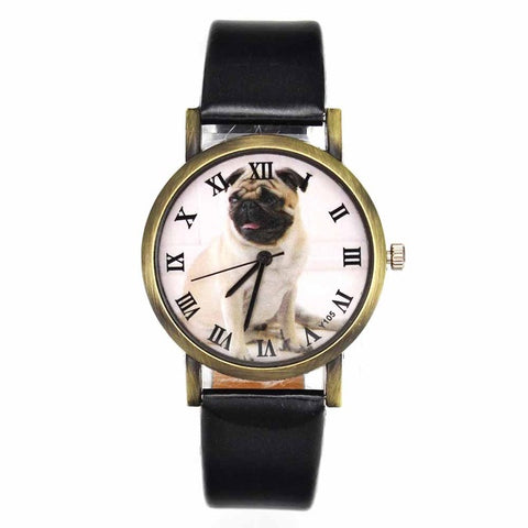 Image of Pug Pet Dog Women's Casual Fashion Silicone Band Watchband Wrist Watch - I'LL TAKE THIS