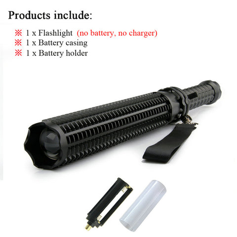 Image of Baton Flashlight Self Defense powerful LED Telescoping cree xml t6 torch tactical flashlight, 18650 rechargeable - I'LL TAKE THIS