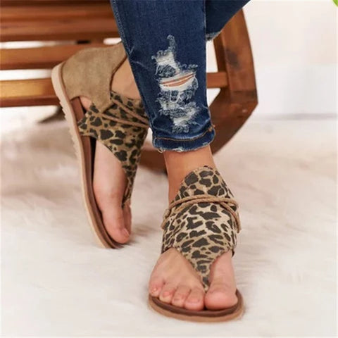 Image of Handmade Hemp Sandals - 7 Colors including Leopard Print ideal Summer Shoes Women's Flip flops