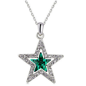 Crystal Star Pendant + Necklace - 6 Colors, Great fashion jewelry ⭐