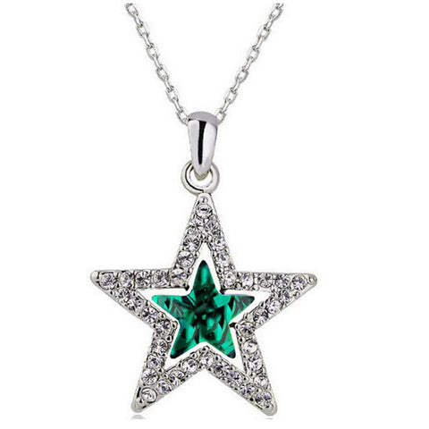 Image of Crystal Star Pendant + Necklace - 6 Colors, Great fashion jewelry ⭐ - I'LL TAKE THIS