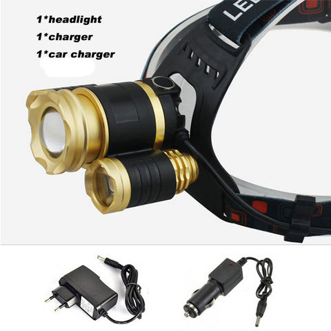 Image of 📣 Headlamp Zoomable Ultra High 10000 Lumens Headlight 3 * LED CREE XM-L T6 - I'LL TAKE THIS