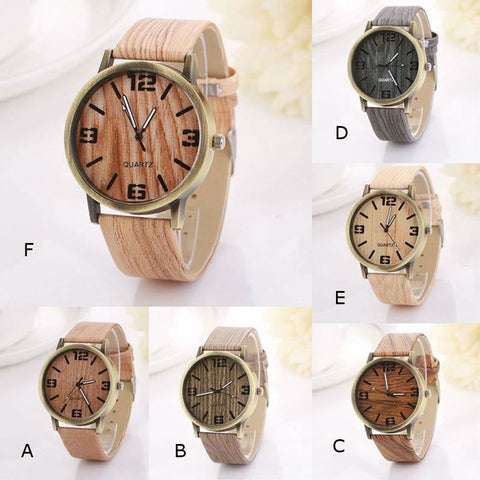 Image of Vintage Wood Grain Luxury Watches - Women Fashion Watch with Quartz movements - I'LL TAKE THIS