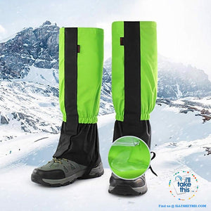 Water resistance leg protectors for your next Outdoor venture, suits Show, Camping and Hiking or next Fishing trip