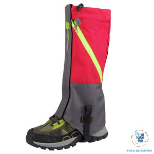 Waterproof Camping, Hiking Snow Leg Gaiters, 2 Layers of protection - 4 Color Options - I'LL TAKE THIS