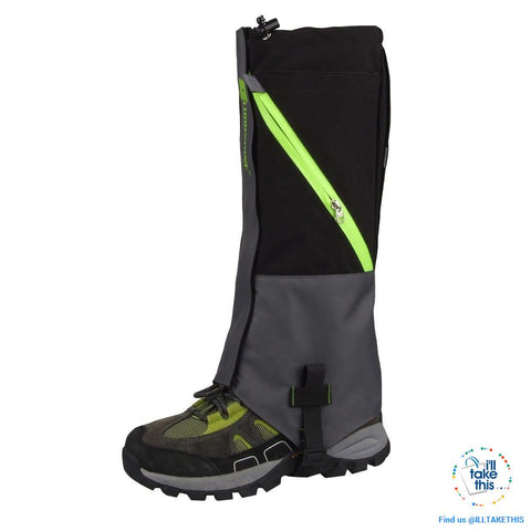 Image of Waterproof Camping, Hiking Snow Leg Gaiters, 2 Layers of protection - 4 Color Options - I'LL TAKE THIS