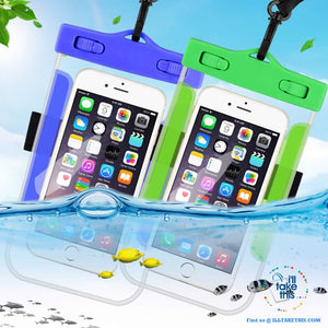 Waterproof Mobile Phone Case For Smartphones, Clear PVC Sealed Underwater Cell Smart Phone protector