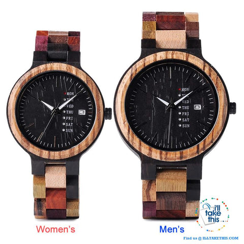 Image of Men's and Women's Couples Wooden Watches - Ideal His and Hers gift idea - I'LL TAKE THIS